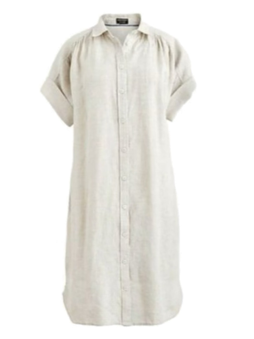 J.Crew Relaxed-fit short-sleeve Baird McNutt Irish linen shirt-dress